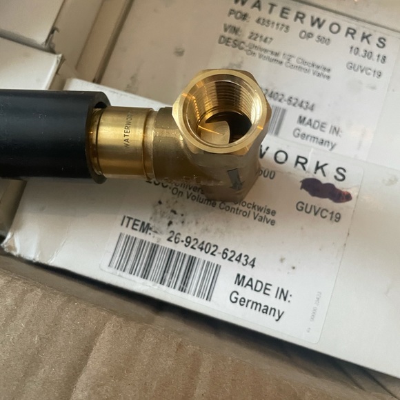 COPY - Waterworks Universal 1/2 Inch Clockwise On Volume Control Valve - Picture 3 of 9